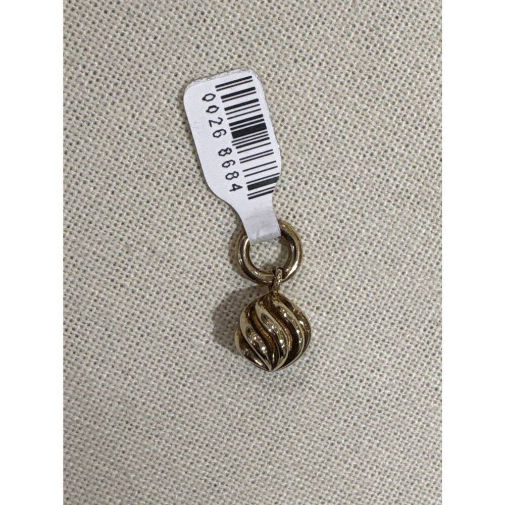 NEW STORY JEWELLERY women's twisted globe dangle charm in gold